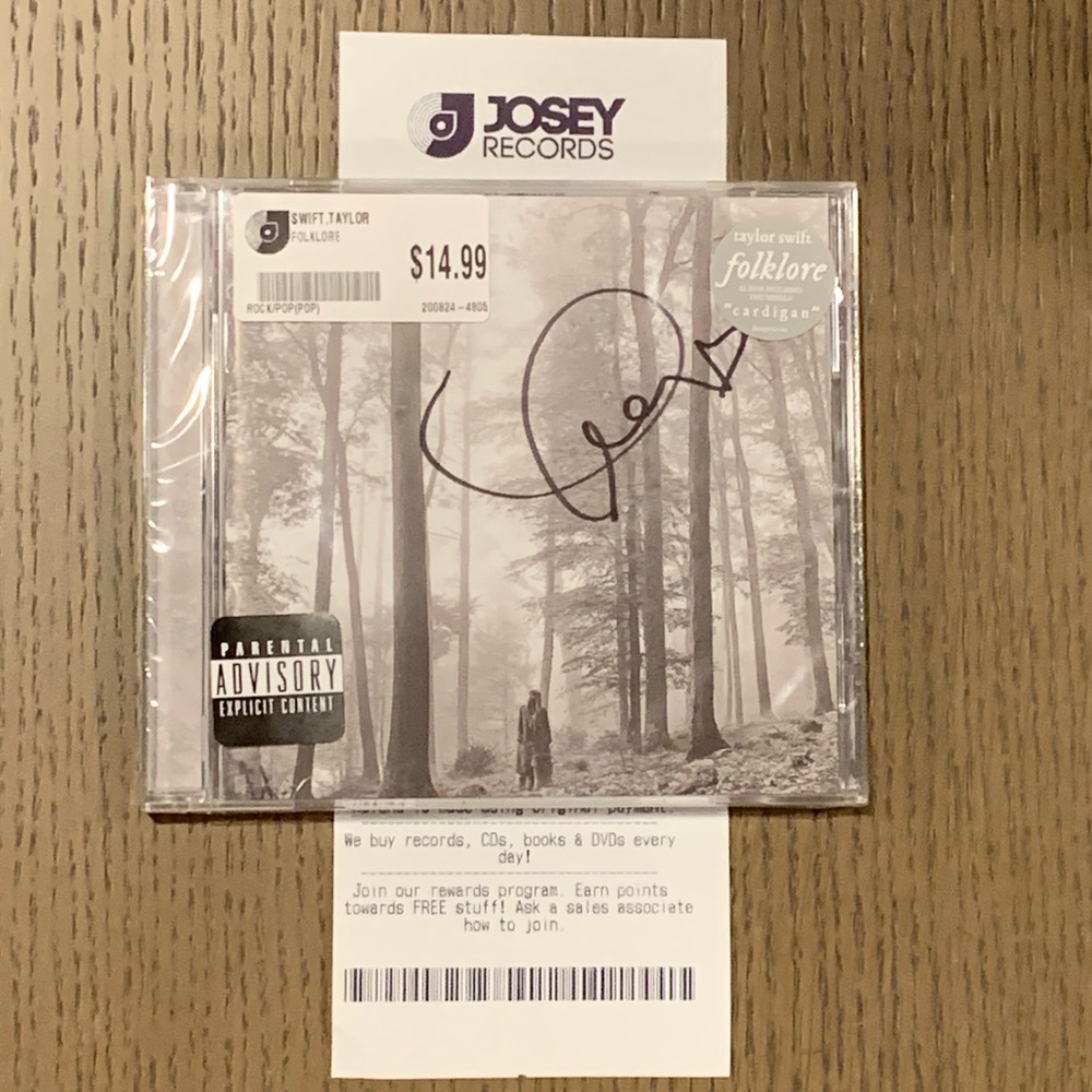 Authentic Signed Taylor Swift Folklore Album